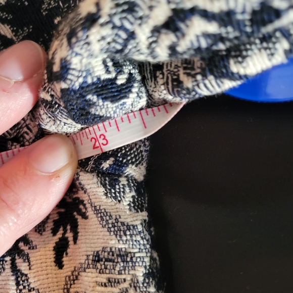 Lemon Grass Womens Tapestry Jacket Dark navy/white Size Large - Picture 10 of 10